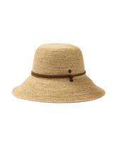 Bondi Packable Raffia Bucket in Natural