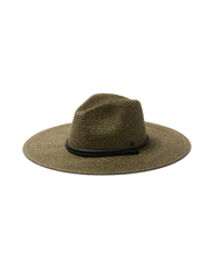 Seaside Packable Fedora in Black & Bronze