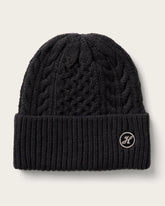 Baby Vulcan Cable Knit Beanie in Black
