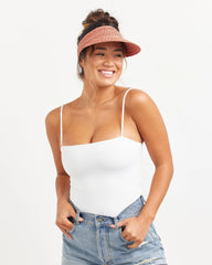 Capri Visor in Rose