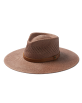 Isla Panama Straw Fedora in Taupe