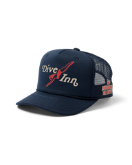 Dive Inn Foam Trucker Hat in Navy
