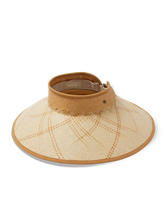 Luna Packable Wide Brim Visor in Sand