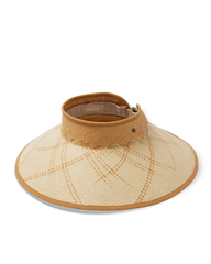 Luna Packable Wide Brim Visor in Sand