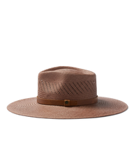Isla Panama Straw Fedora in Taupe
