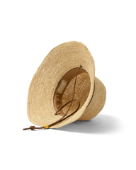 Bondi Packable Raffia Bucket in Natural