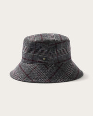 Gable Bucket in Grey & Burgundy
