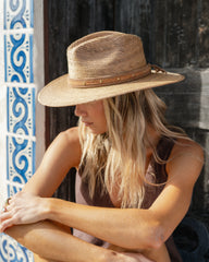 Leather Hat Band in Brown