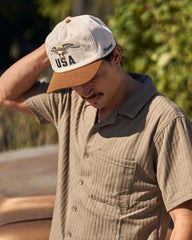 USA Baseball Hat Brown