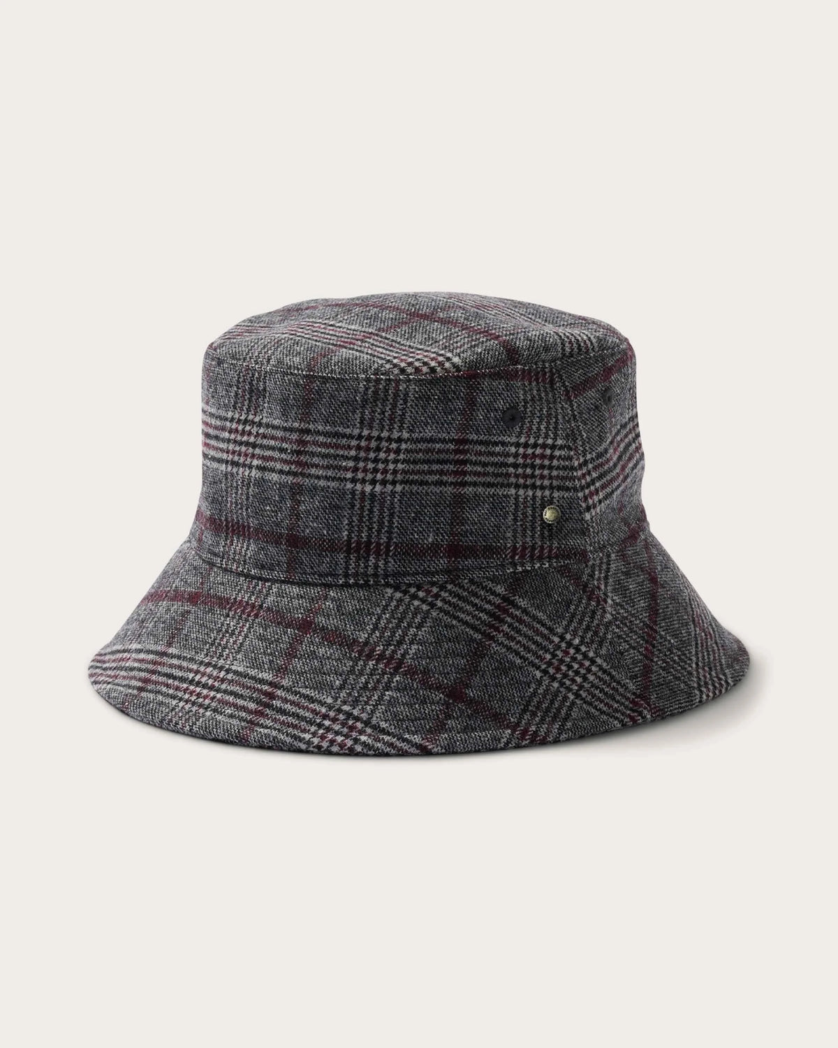 Gable Bucket in Grey & Burgundy