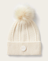 Baby Willow Pom Beanie in Chalk