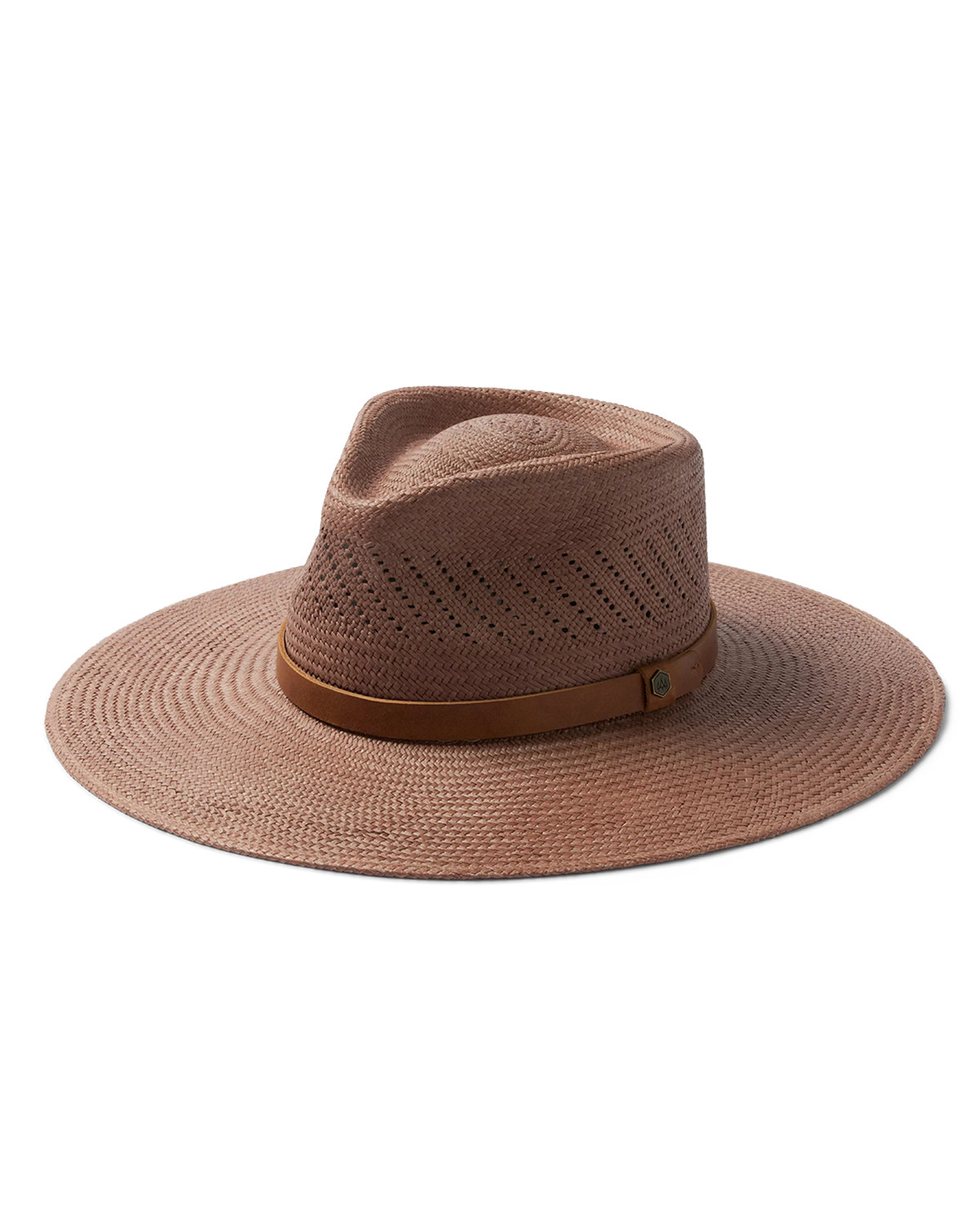 Isla Panama Straw Fedora in Taupe